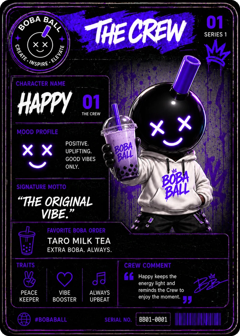 Happy Series 1 card back