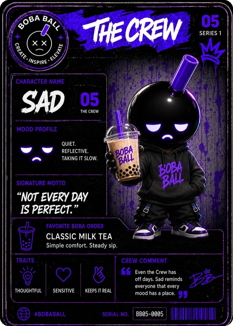 Sad Series 1 card back