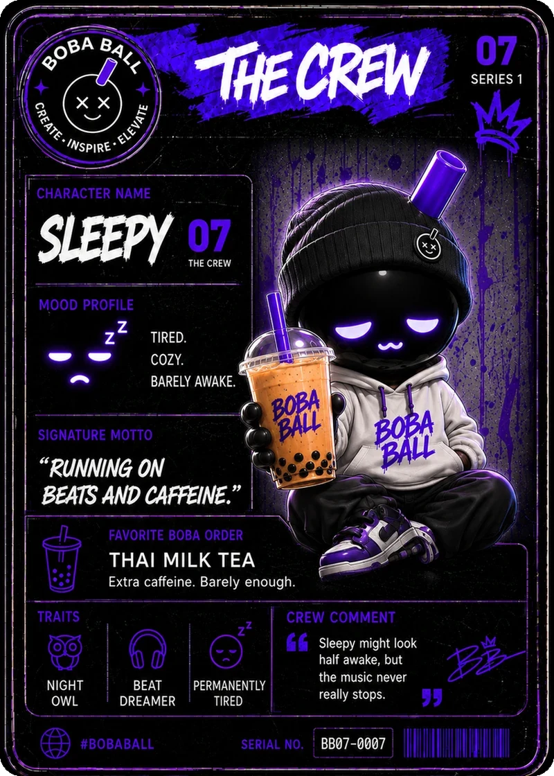 Sleepy Series 1 card back
