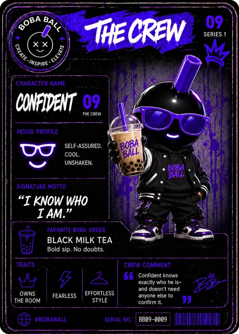 Confident Series 1 card back