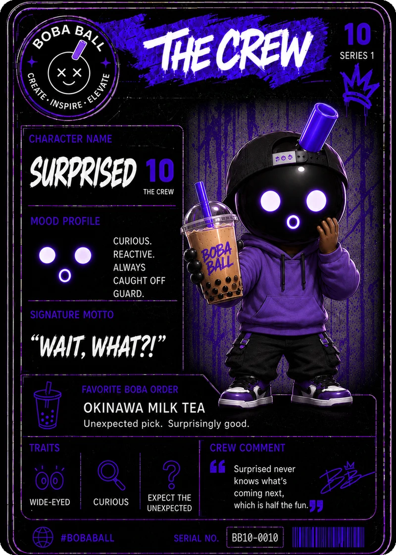 Surprised Series 1 card back